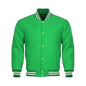 Chaqueta Varsity de Lona con Cuello Alto, Resistente al Viento, Ecológica, Transpirable, con Botón Único, Color Personalizado para Hombre, Otoño - Product Image 2