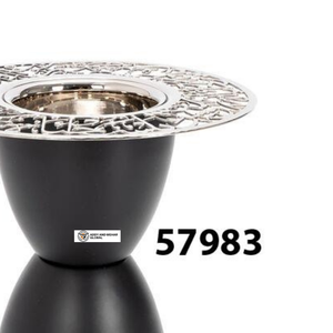 <b>Black</b> Bone Resin Lantern Gold Handle | Modern Handmade Eco-Friendly <b>Candle</b> Lantern for Christmas Valentine's Day Home Event - Product Image 2