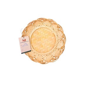 Estera de olla resistente al calor tejida de bambú hecha a mano ecológica para cocina y mesa de comedor - Product Image 6