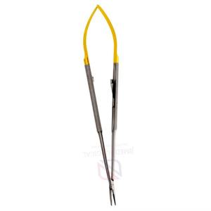 Pinces chirurgicales droites durables en acier inoxydable avec porte-aiguille micro électrique semi-orné et matériaux plastiques et métalliques - Product Image 3