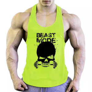 Haute qualité hommes coupe décontractée 94% coton 6% Spandex Gym entraînement débardeur couleur personnalisée Stringer pour exercice respirant - Product Image 3