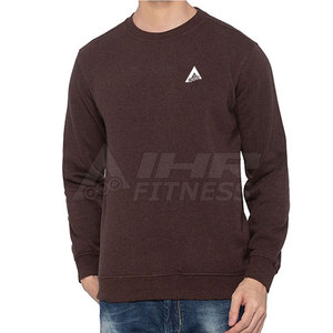 Hombres de invierno de gran tamaño de algodón polar sudadera de manga larga liso teñido con capucha Venta en línea - Product Image 1