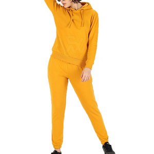 Pakistán hizo ligero último diseño mujeres chándal 100% algodón Color sólido mujeres chándal - Product Image 2