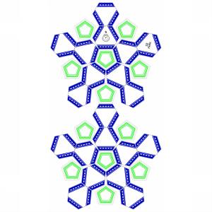Ballon de football cousu à la machine personnalisable pour les équipes débutantes, les écoles et les clubs avec gazon artificiel - Product Image 3