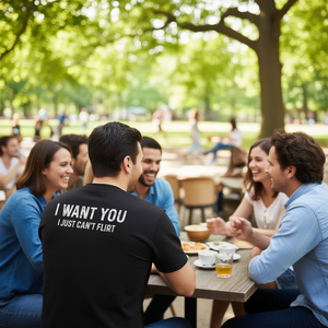 Maglietta Promozionale 'Ti Voglio, Ma Non Posso Fare Altro Che Flirtare' - Product Image 3