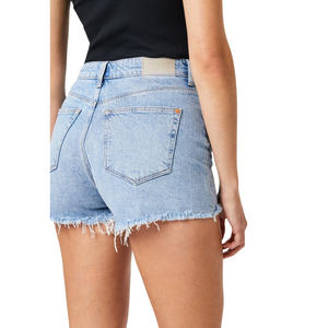 Shorts en jean boyfriend déchirés et délavés vintage pour femmes, mode décontractée d'été, mini shorts en denim sexy, OEM ODM, taille mi-haute - Product Image 4