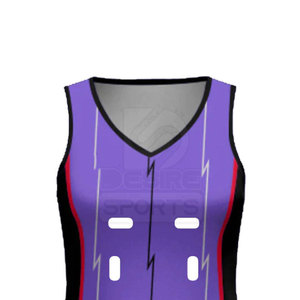 Uniforme de netball pour femmes adultes, design populaire, léger, imprimé, 100% polyester, respirant, durable, personnalisable, fabriqué au Pakistan - Product Image 4