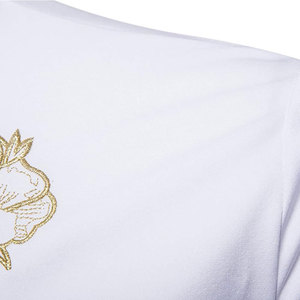 Venta al por mayor nuevas camisas bordadas de moda personalizadas de secado rápido de alta calidad 100% algodón OEM estampado patrón - Product Image 3