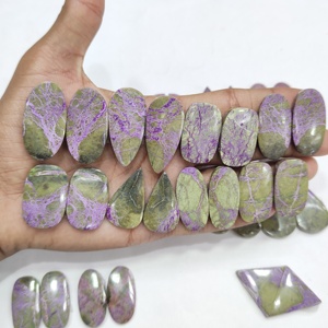 Magnifique Cabochon de Stichtite de guérison naturelle de haute qualité pierre précieuse en vrac pour accessoires de bijoux - Product Image 1
