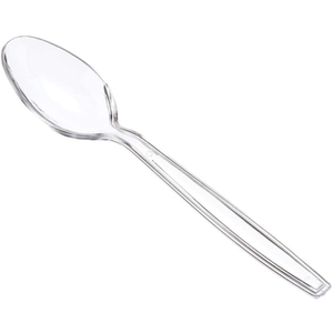 heavy duty spoon restaurant plastic spoon ps table wrapped disposable plastic spoons