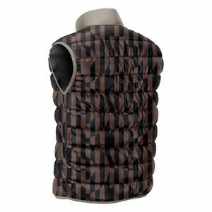 แจ็กเก็ตขนเป็ดหนาแขนกุดสำหรับผู้ชายฮิปฮอปลำลองคอปกตั้งสำหรับฤดูหนาว - Product Image 2