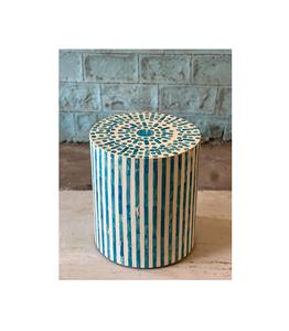 Mesa Auxiliar con Incrustaciones de Hueso, Diseño Artesanal de Arte Moderno, Muebles de Lujo Hechos a Mano para Decoración de Dormitorio, Hogar Elegante - Product Image 2