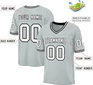 2024 Custom High Quality American <b>Football</b> Jerseys Vintage Style Breathable Flag Pattern XL Plus Sizes OEM Set for Youth Adult - Product Image 5