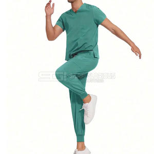 Uniformes Médicos Elásticos de Secado Rápido al por Mayor, Estilo Nuevo, Lavado a Mano, Uniformes de Hospital Personalizados con Marca, Conjuntos de Uniformes Médicos para Hombre - Product Image 4