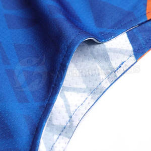 เสื้อบาสเก็ตบอลใส่ได้ทั้งชายและหญิงชุดเสื้อกีฬาคอวีแบบแห้งเร็วไซส์ใหญ่พิเศษสำหรับผู้ใหญ่เทคนิคการพิมพ์ลาย - Product Image 2