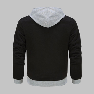 Fabrication conception personnalisée automne vente chaude hommes sweats à capuche décontracté 100% coton poche surdimensionné pull à capuche régulier - Product Image 4