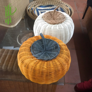 100% Juguete de calabaza de ratán natural hecho a mano con doble nivel - Product Image 2