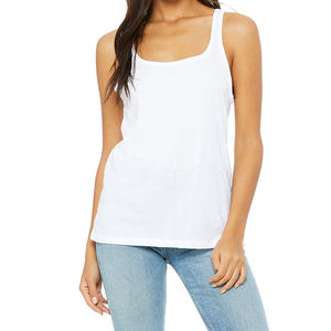 Débardeur à séchage rapide pour entraînement de gymnastique pour femmes Long matériau en polyester de coton fabriqué en différentes couleurs OEM disponible - Product Image 4