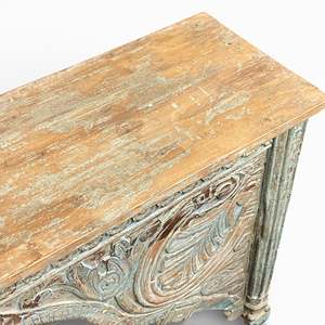Mesa Consola de Madera de Olmo Maciza Hecha a Mano, Diseño Contemporáneo de Lujo, Convertible para Entrada, Sala de Estar, Mueble Decorativo Perfecto - Product Image 5