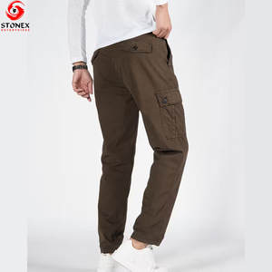 Pantalones Cargo Casuales de Lona para Hombre, Precio al por Mayor, para Invierno, con Bolsillos, Secado Rápido, Transpirables, 100% Algodón, Ligeros - Product Image 3