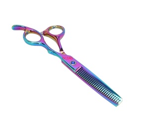 Tijeras de adelgazamiento de peluquería profesional diseño personalizado acero hecho a mano belleza y cuidado Personal producto - Product Image 4