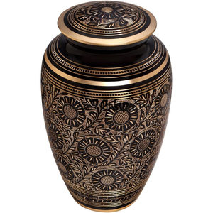 Modern Design Black And Gold Color Funeral Adult Cremation <b>Urns</b> for Human Ashes Bulk Memorable Ashes Storage <b>Jar</b> Funeral Supply - Product Image 6
