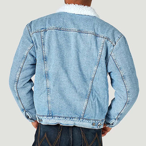 Hombres 100% chaqueta de mezclilla por encargo al por mayor a prueba de viento con color personalizado y tamaño chaqueta de mezclilla para los hombres - Product Image 6