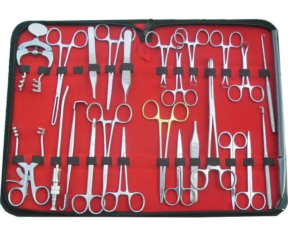 Kit de pelado de cartílago de acero inoxidable, Set médico de cirugía plástica cosmética para nariz, 30 instrumentos, pinzas nasales CE