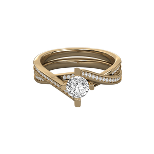 Anillo Solitario de Oro de 18K para Mujer con Diamante Cultivado en Laboratorio - Product Image 3