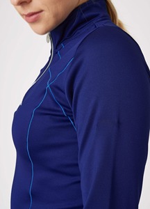 Vêtements d'équitation pour femmes à manches longues, prix bas, fabricants de vêtements d'équitation, t-shirt de base à haute élasticité pour l'équitation pour femmes - Product Image 5