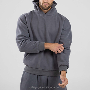 Unisex 100% Cotton <b>Bulk</b> Hoodie High Quality Heavyweight French <b>Terry</b> Cotton Blend Custom Logo Plain Oversized Tracksuit for - Product Image 3