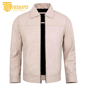 Meilleure qualité hommes rose veste en cuir nouvelle mode veste en cuir pour hommes respirant classique collège Style Tessuto vestes en cuir - Product Image 2