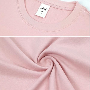 Camiseta de calle de algodón en blanco de 260gsm, camiseta de gran tamaño con hombros caídos, camiseta de peso pesado con estampado personalizado de alta calidad para hombres - Product Image 3