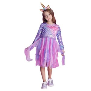 Costume de sirène pour enfant pour anniversaire, déguisement, robe enfant sirène - Product Image 1