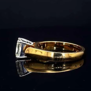 Usine en gros personnalisé 18K plaqué or bague ouverte bijoux fins avec plein Zircon à la mode en or jaune bagues en diamant pour les femmes - Product Image 4