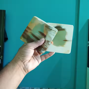 Meilleure qualité des sous-verres en pierres de corne fixés par l'artisanat du croissant - Product Image 3