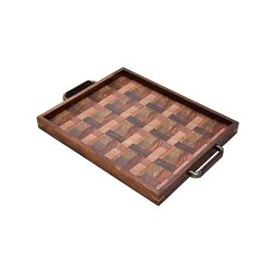 Nourriture Café Thé Serveur En Bois Plats Plateau Pour La Maison Hôtel Utilisation Cuisine Restauration Utilisé Plateau De Service Décoratif - Product Image 2