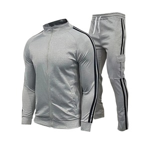 Men's Casual Solid <b>Cardigan</b> Sportswear Regular Fit Running Two-Piece Daily Fashion 100% Cotton Breathable - Product Image 5