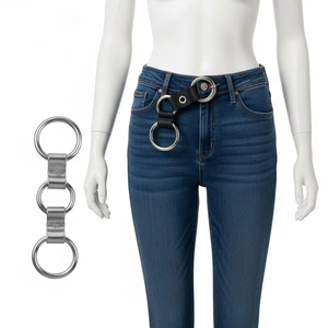 Hebillas de anillo de Metal sin níquel, Material de aleación de Zinc, superficie pulida antioxidante para bolsos, cinturones, accesorios de ropa, suministro de Hardware - Product Image 1