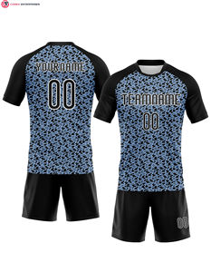 Diseño único, ropa deportiva duradera, jerseys, uniforme de voleibol sublimado azul cielo para niñas - Product Image 3
