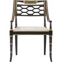 Chaise, lot de 2, structure en bois sculpté à la main, chaises d'appoint rembourrées, meubles traditionnels élégants pour salon et chambre à coucher