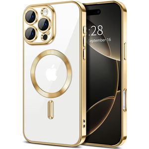 Custodia trasparente con anello magnetico con Design Premium cromato con protezione per Iphone 16 Pro Max - Product Image 1
