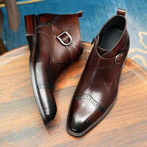 Chaussures de ville en cuir de porc de haute qualité avec revêtement imperméable et semelle intérieure souple pour hommes - Product Image 2