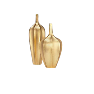 Vase à fleurs en métal de qualité certifiée avec finition dorée et classique conçu pour les utilisations de décoration de maison et de mariage - Product Image 3