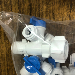 Válvula de Bola de Latón AQUA-WIN BV-EZ-FA0408 + Adaptador de Grifo (Diámetro Exterior del Tubo) Puertos de 1/4\" (1/2\") para Uso Doméstico y Comercial - Product Image 2