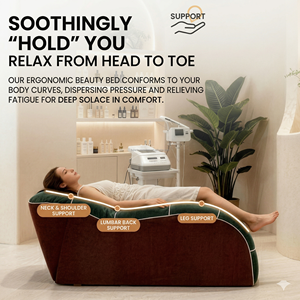 Cama de <span class=keywords><strong>Belleza</strong></span> de Lujo Color Rosa, con Curva <span class=keywords><strong>en</strong></span> S <span class=keywords><strong>y</strong></span> Soporte Corporal Completo para Spas - Product Image 3