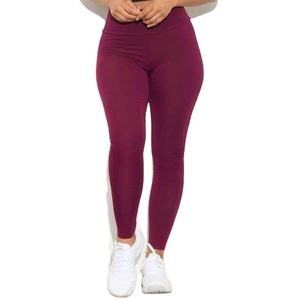 Venta al por mayor de yute personalizado de cintura alta deportes entrenamiento Yoga pantalones Leggings para mujeres de algodón suave gimnasio Fitness Leggings de Bangladesh - Product Image 3