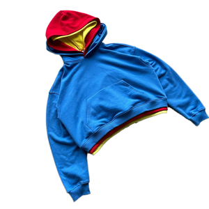 Sudadera con capucha de algodón orgánico minimalista, ropa de salón de tacto suave para el hogar, Jersey cómodo, Sudadera con capucha de felpa francesa - Product Image 1