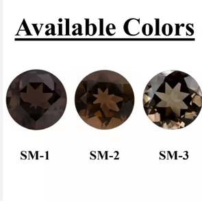 10X20mm ควอทซ์สโมคกี้ธรรมชาติแบบตัดเหลี่ยมเพชรพลอยหลวมได้รับการรับรองจาก gjepc - Product Image 2