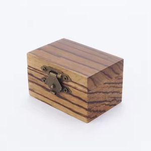 <b>Small</b> Jewelry Packaging Mahogany Olive Koa Walnut Zebrawood Ring <b>Box</b> Saniya Handicraft SH-2874 - Product Image 2